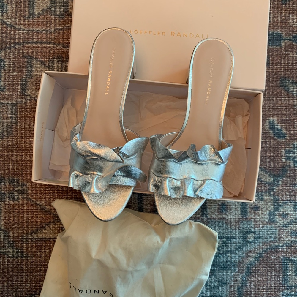 Loeffler Randal Metallic Heels